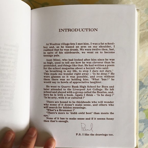 3 for 30✨🌼 John Lennon Poetry Book (Hardcover) 🌼 - Picture 2 of 4